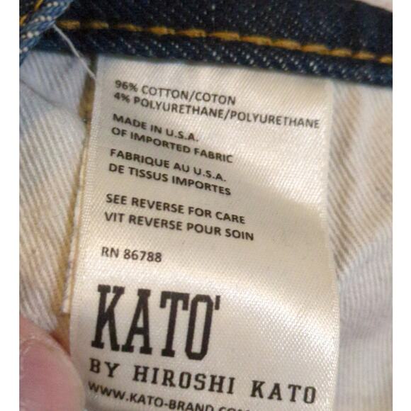 Hiroshi Kato Jeans Men's 30x30 The Needle Skinny 4-Way Selvedge Blue Denim USA - Picture 10 of 11